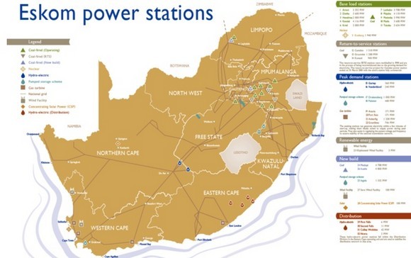 富余电力送至纳米比亚,博茨瓦纳等国.图片