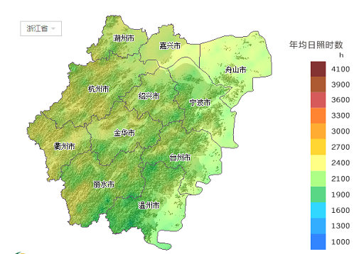 【收藏】浙江省所属各市太阳能资源分布地图集锦