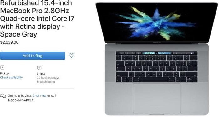 苹果开售2017款15英寸MacBook Pro官翻机 - 