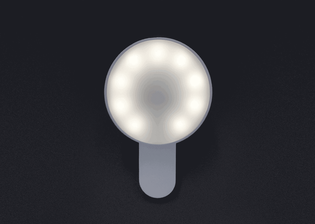 悦米自拍补光灯：3级调光 内置9颗高品质LED灯珠
