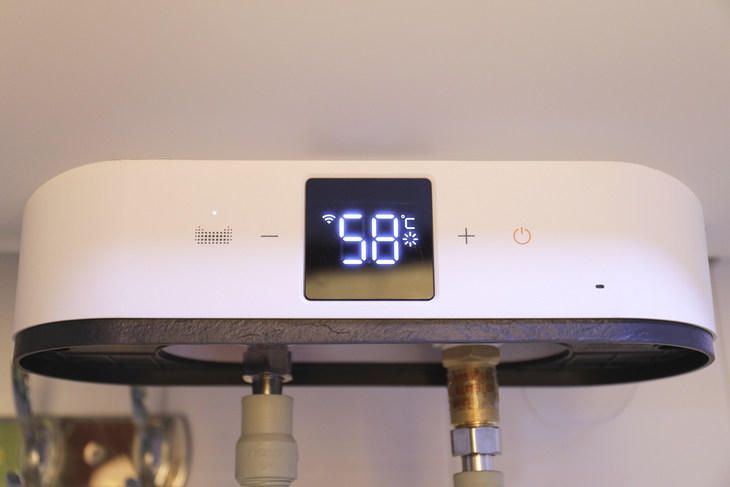 连接成功后,热水器液晶面板上会显示无线连接的图标.