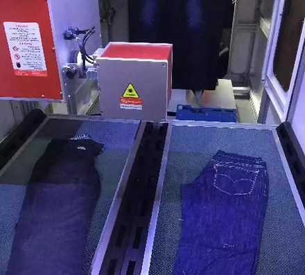 激光技术在牛仔裤洗水工艺中的应用